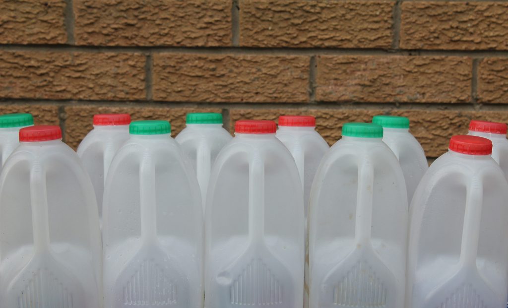 Plastic Milk Bottles Office Delivery