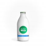 office milk glass-1pint-semi-skimmed