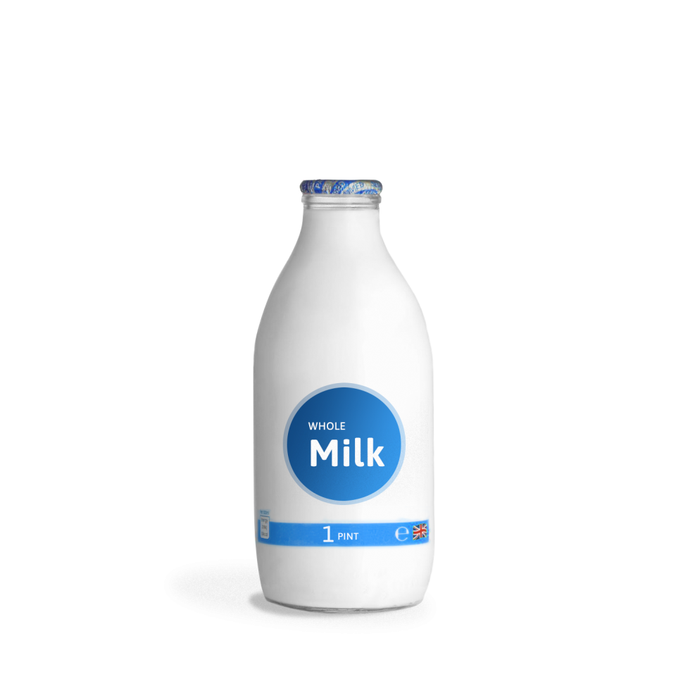 London Milk Delivery Glass Bottle