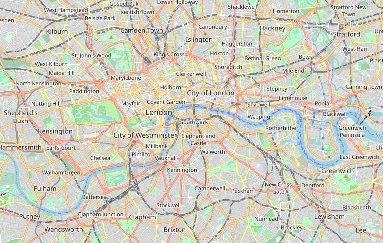 Map of london milk deliveries